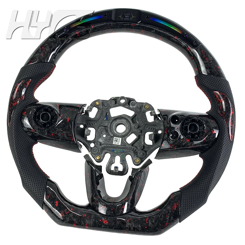 Carbon Fiber Steering Wheel for BMW MINI COOPER JCW F54 F55 F56 F57 F58 R56 57 58 60 Without airbags - view 3