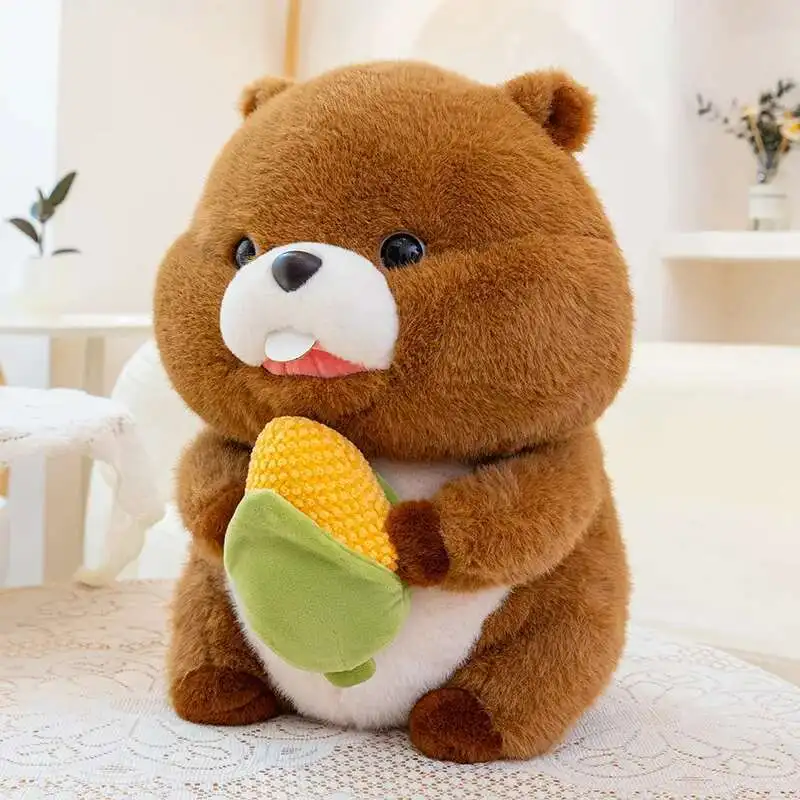 20/30/40Cm Leuke Diligent Groundhog Pluche Pop Marmot Graven Maïs Pluche Super Zacht Comfort Touch gevoel Sierkussen Kid Gift