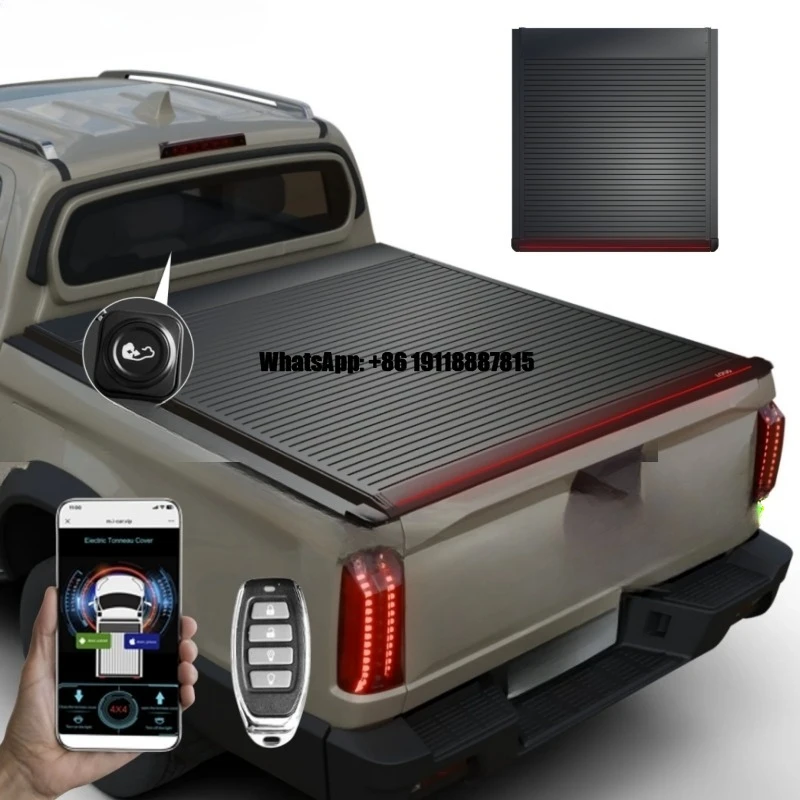 

Pick up Aluminum Hard Ute Roller Trunk Bed Cover Electric Retractable Truck Tonneau Cover for Jac T9 Hunter