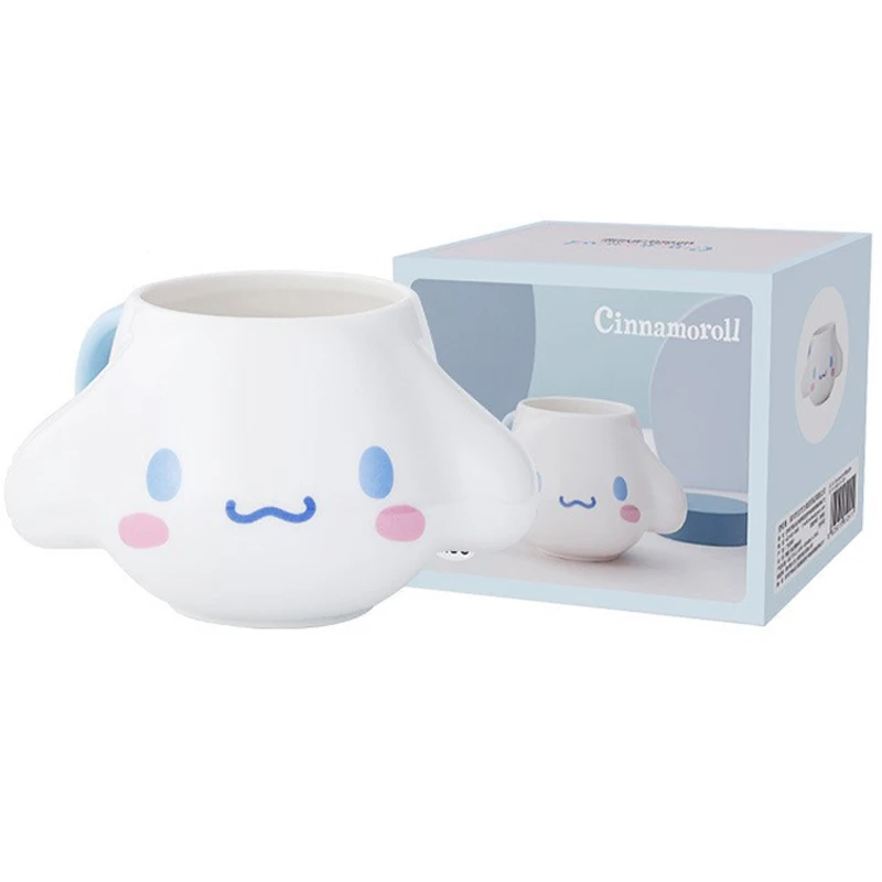 Sanrio Pochacco Kuromi Water Cup Cinnamoroll Ceramic Mug Cartoon New Large Capacity 3D Personalized Coffee Cup Birthday Gift