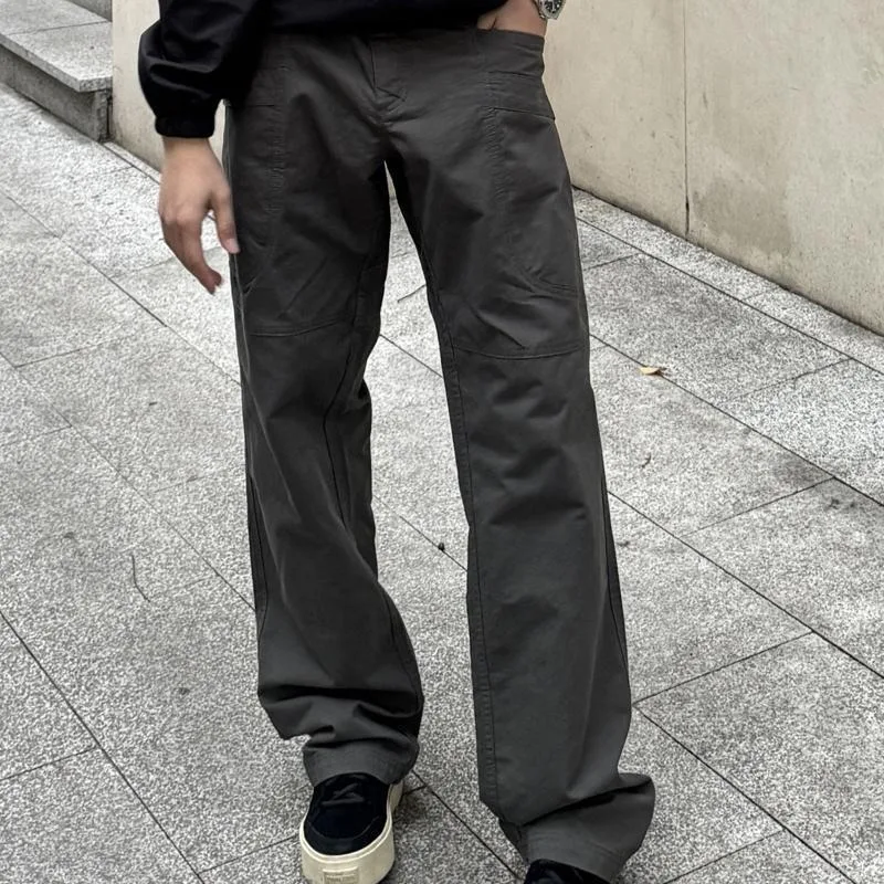 American Military Bird Three-dimensional Cutting Multi-pocket Cargo Tough Guy Polished Overalls Retro Pants