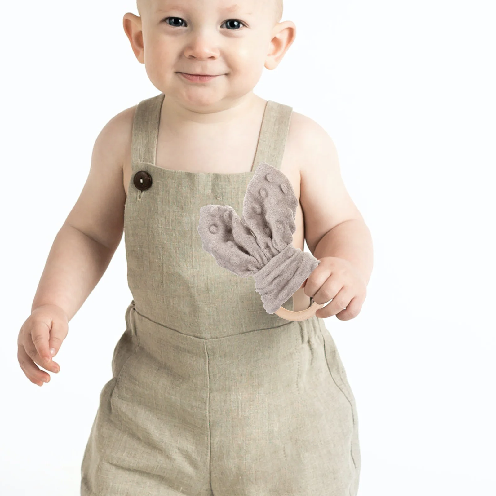 2 قطعة منشفة استرضاء الطفل لطيف اللمس النسيج لحديثي الولادة النوم المعونة عضاضة حلقة مريحة المحمولة التمريض منديل