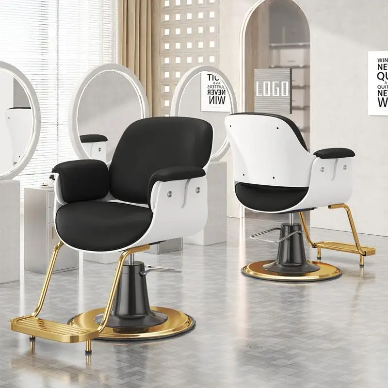 

Direct Sale New Model Leather Adjustable Rotating Barber Salon Hairdressing Chair for Perm Dye and Haircut