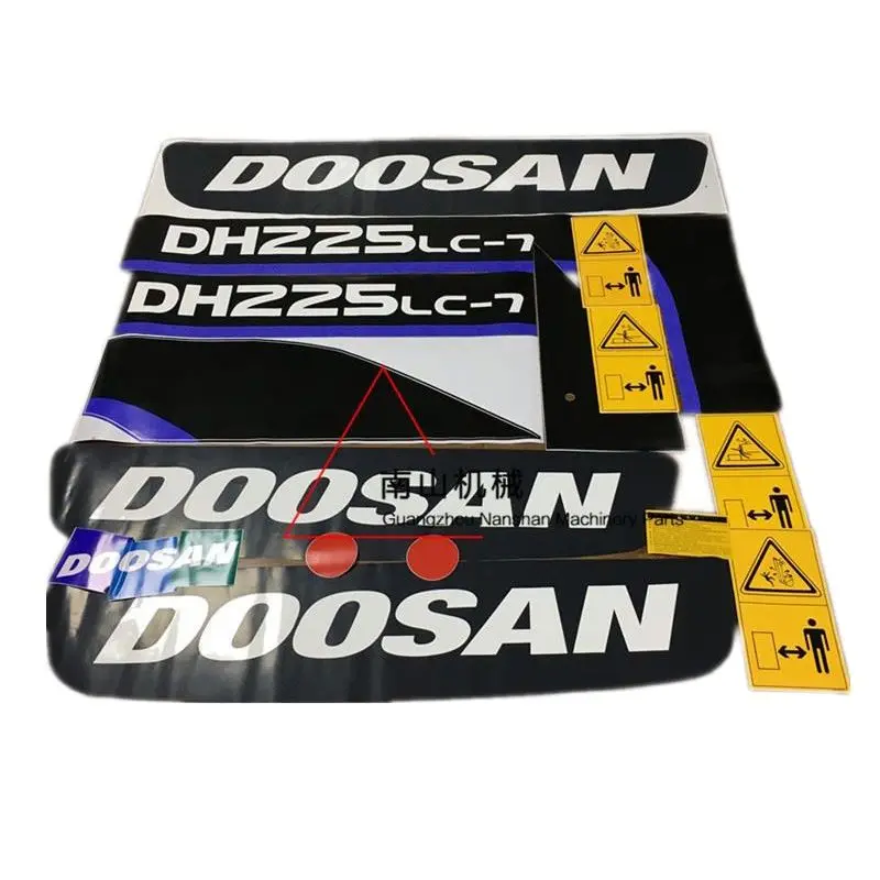 

Excavator Parts For Doosan DH60/80/150/200/220/225/370/420-7 S0001 Excavator Full Car Sticker Whole Body Sticker