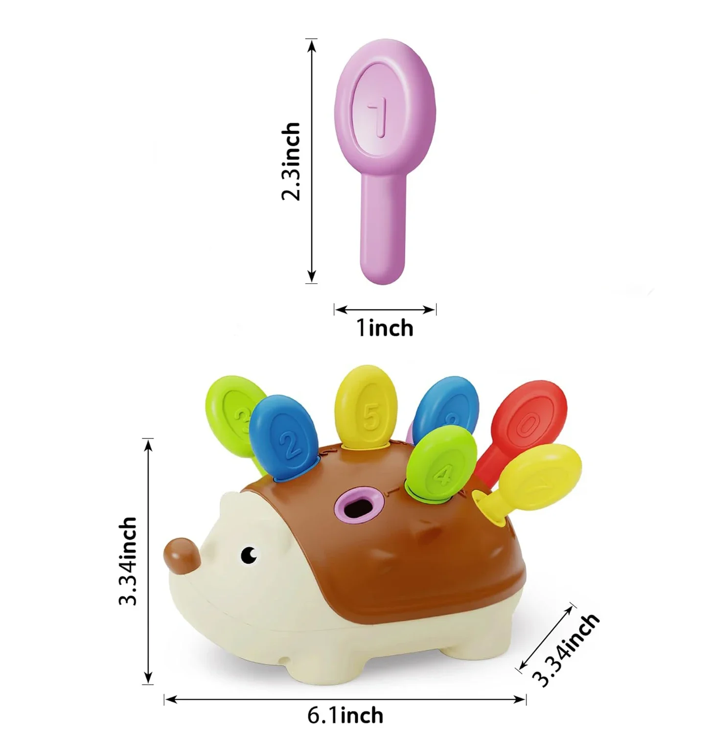 ของเล่นเม่นมอนเตสซอรี่ ฝึกกล้ามเนื้อมัดเล็ก ของเล่นเสริมพัฒนาการเด็ก ฝึกสมาธิ ของเล่นพกพา เกมปริศนา ของขวัญ