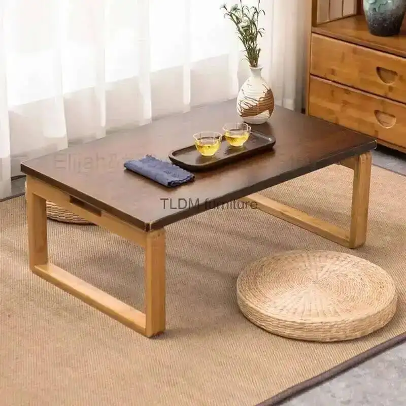 Mesa Japonesa Kang, Mesa para Ventana, Mesa de Té, Mesa para Frutas, Mesa de Piso para el Hogar, Mesa Plegable para Ventana de Cocina, Tavola Da Pranzo, Muebles