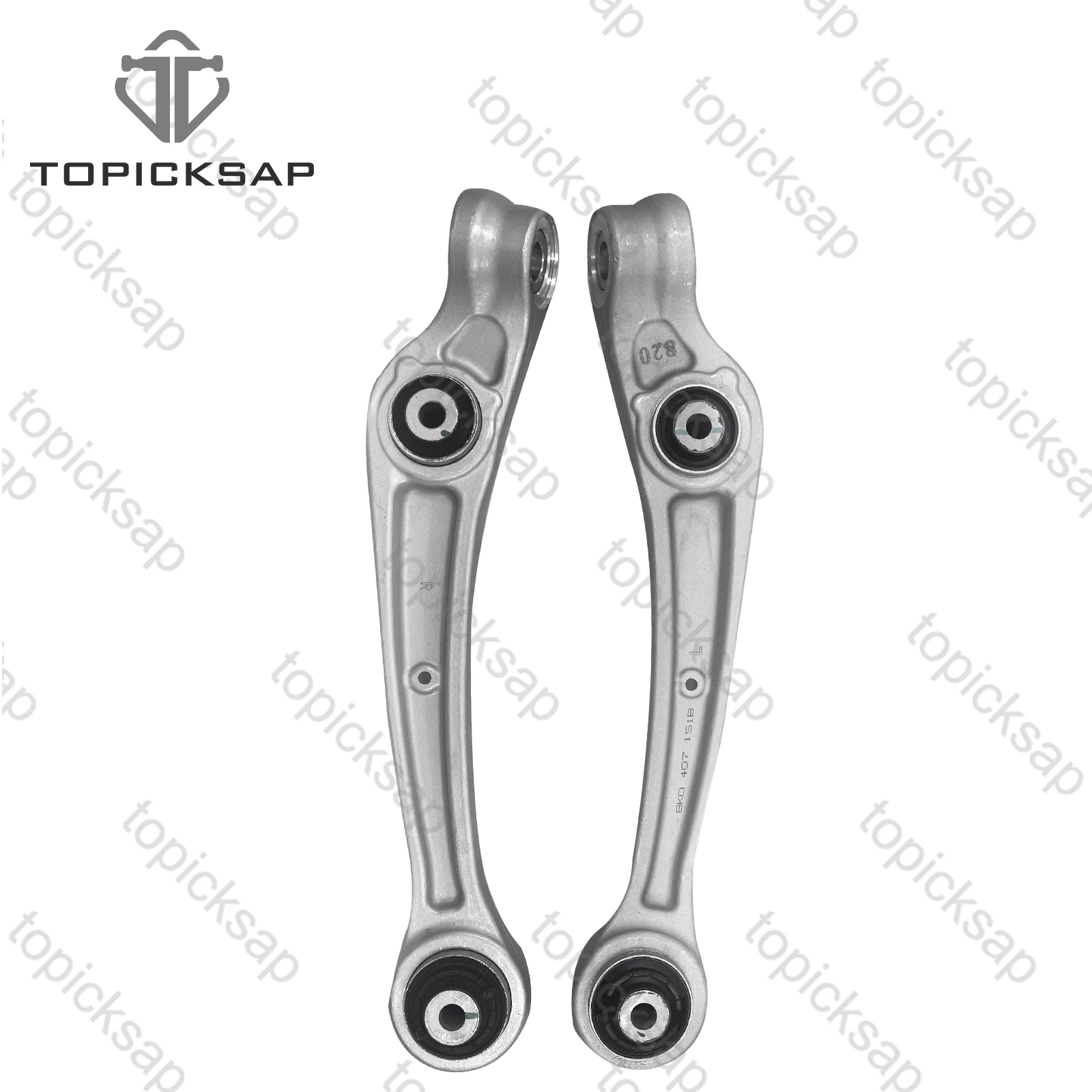 TOPICKSAP Pair of Front Lower Control Arm for AUDI A4 Q5 A5 B8 A6 A7 C7 RS5 2012 - 2017 2018 8K0407151F 8K0407152F RK641965