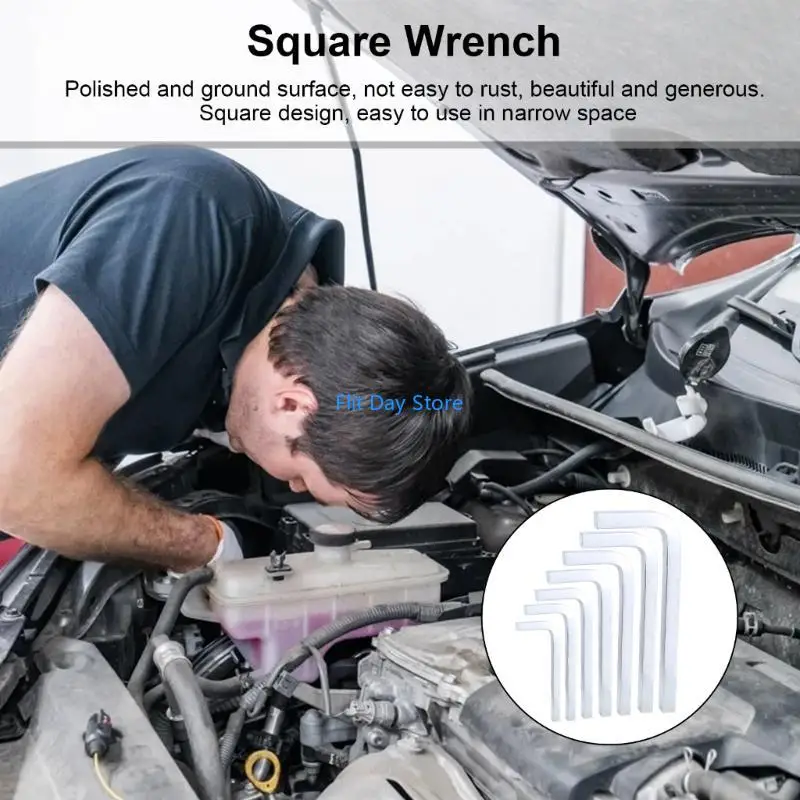F92C 7pcs L Форма Квадратная Клавиша Ключ Ключи
