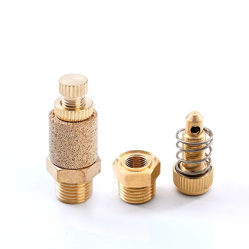 Copper Long Muffler Throttling Plug Iron Copper External Hexagon External Thread Internal Thread 10 Pieces 1/8 1/4 3/8 1/2 3/4
