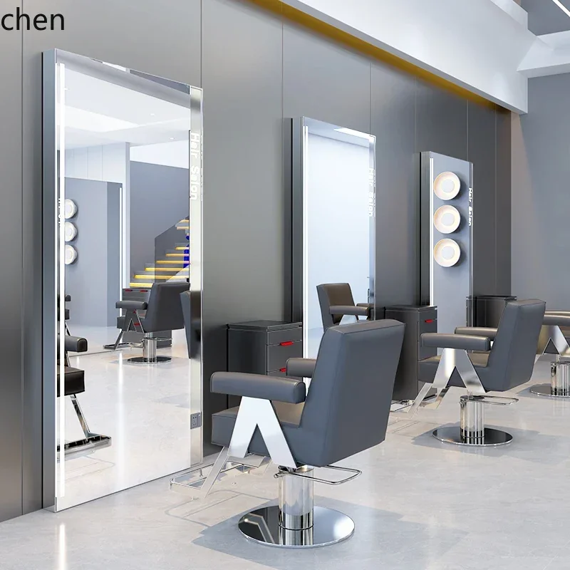 y8- hair salon mirror hair salon special haircut table hair cut mirror wall-mounted floor-to-ceiling barber shop mirror
