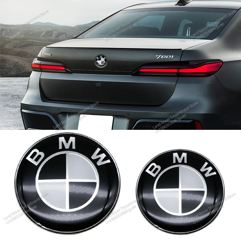 1Pc 74/82MM Emblemat na przednią maskę samochodu Logo Tylna plakietka bagażnika Do BMW X3 X5 X6 E30 E38 E39 E46 E60 E61 E90 E91 E92 E93 M3 F10 F30 F18