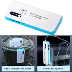 Portable Oxygen Air Pump Fishing Aerator 3000mAh USB Charging Car Oxygenated Air Pump Aquarium Fish Tank with Flashlight