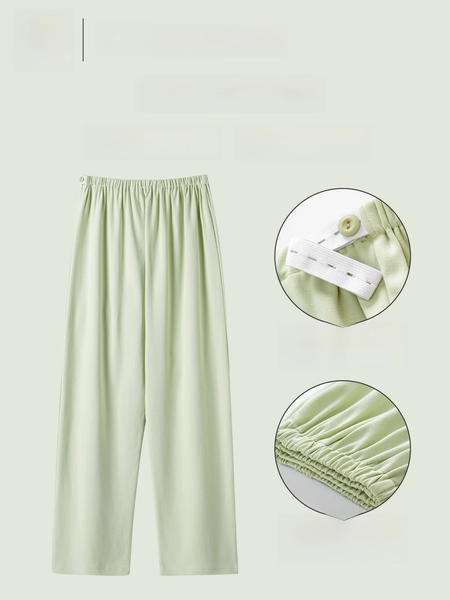 Pure Cotton Sleep Pants Women's Large Size Maternity Separate Long Pants High End Soft Skin-friendly Wearable Home Pants