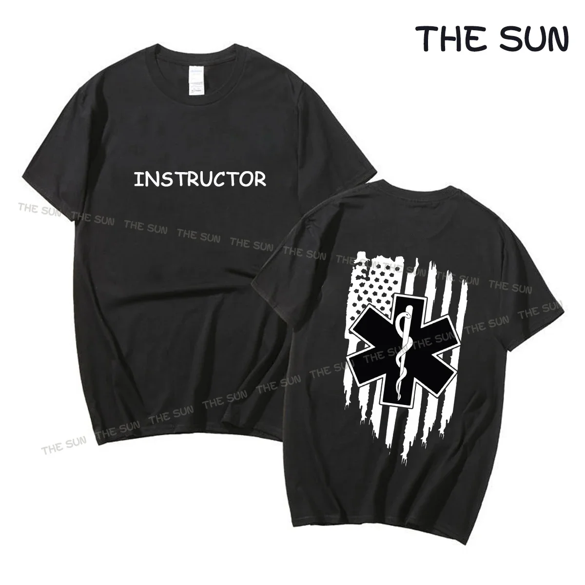 

Paramedic Instructor Distressed Look Mens Streetwear Graphic T Shirts Women Cotton Printing Shirt Harajuku Casual Street