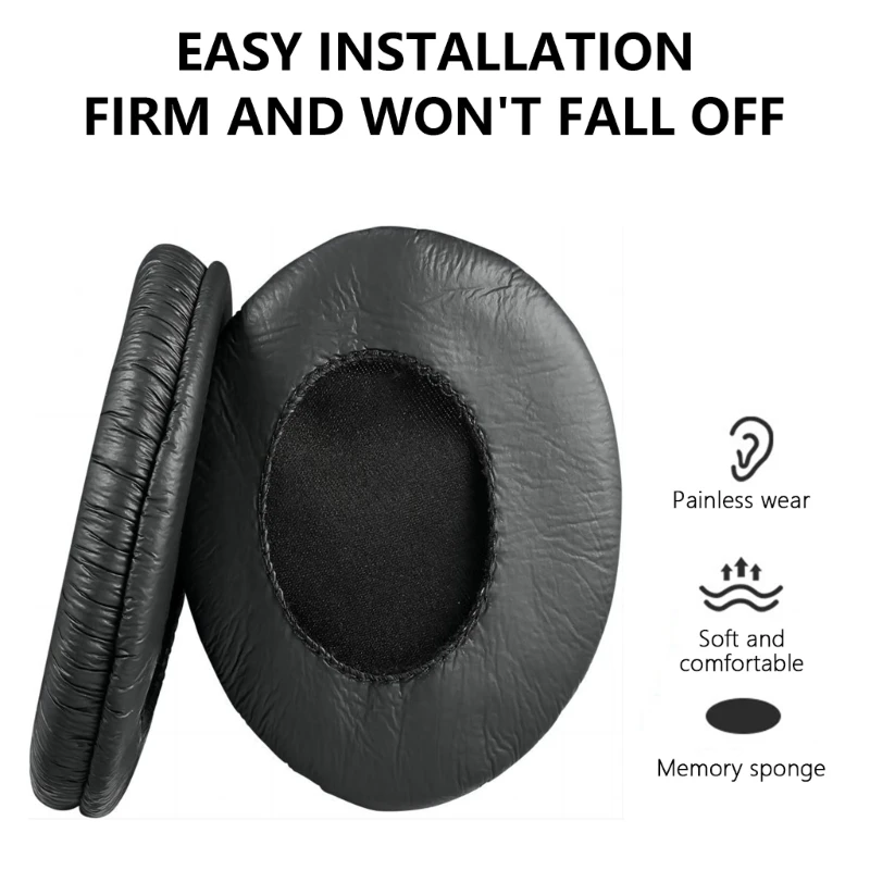 Earpads Protein Leather Ear Pad Ear Cushions Cover Memory Foam Earmuffs for MDR-RF970R 960R RF925R RF860F RF985R 1Pair