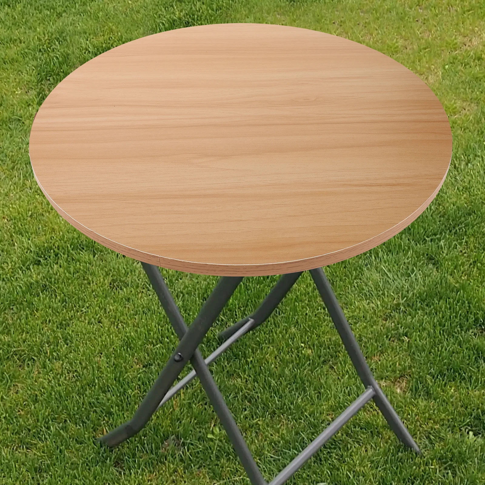 

Thick Round Table Top Wooden Hotel Countertop Replacement Easy to Clean Versatile Usage for Dining Coffee