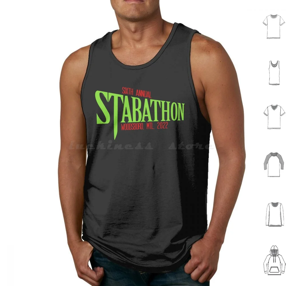 Scream Vi Stabathon Logo Scream 6 Tank Tops Vest Sleeveless Scream Scream Vi Scream 6 Stab Stabathon Scream Movie