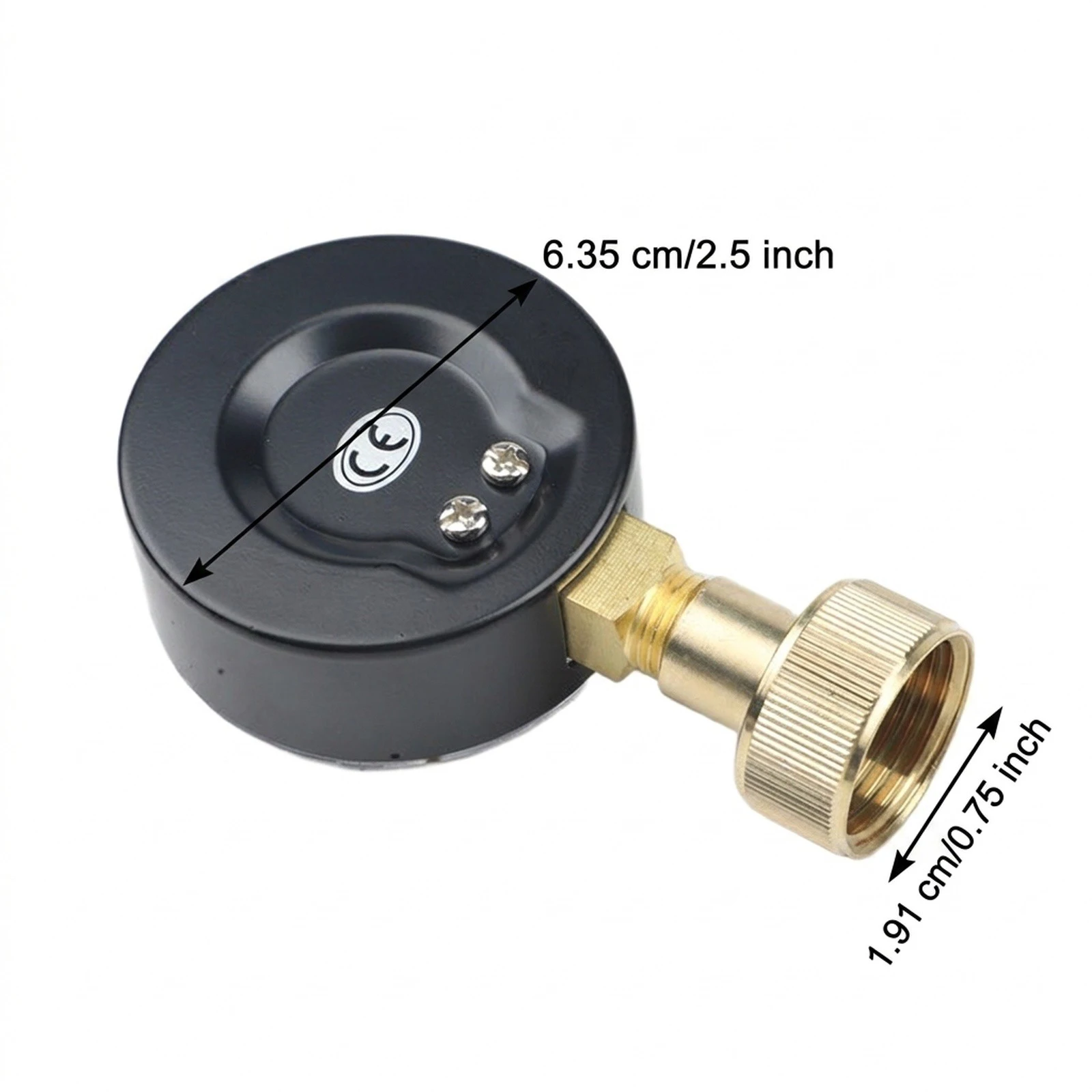 Water Pressure Gauge with 2.5 Inch For Dial and 3/4 Inch Female Hose Thread for Verifying Pressure Before and After Filters