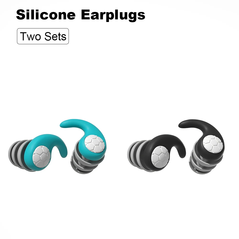 

HUAK 2-парные мягкие силиконовые беруши — шумоподавление, удобная посадка, для сна, плавания, создания бесшумной среды