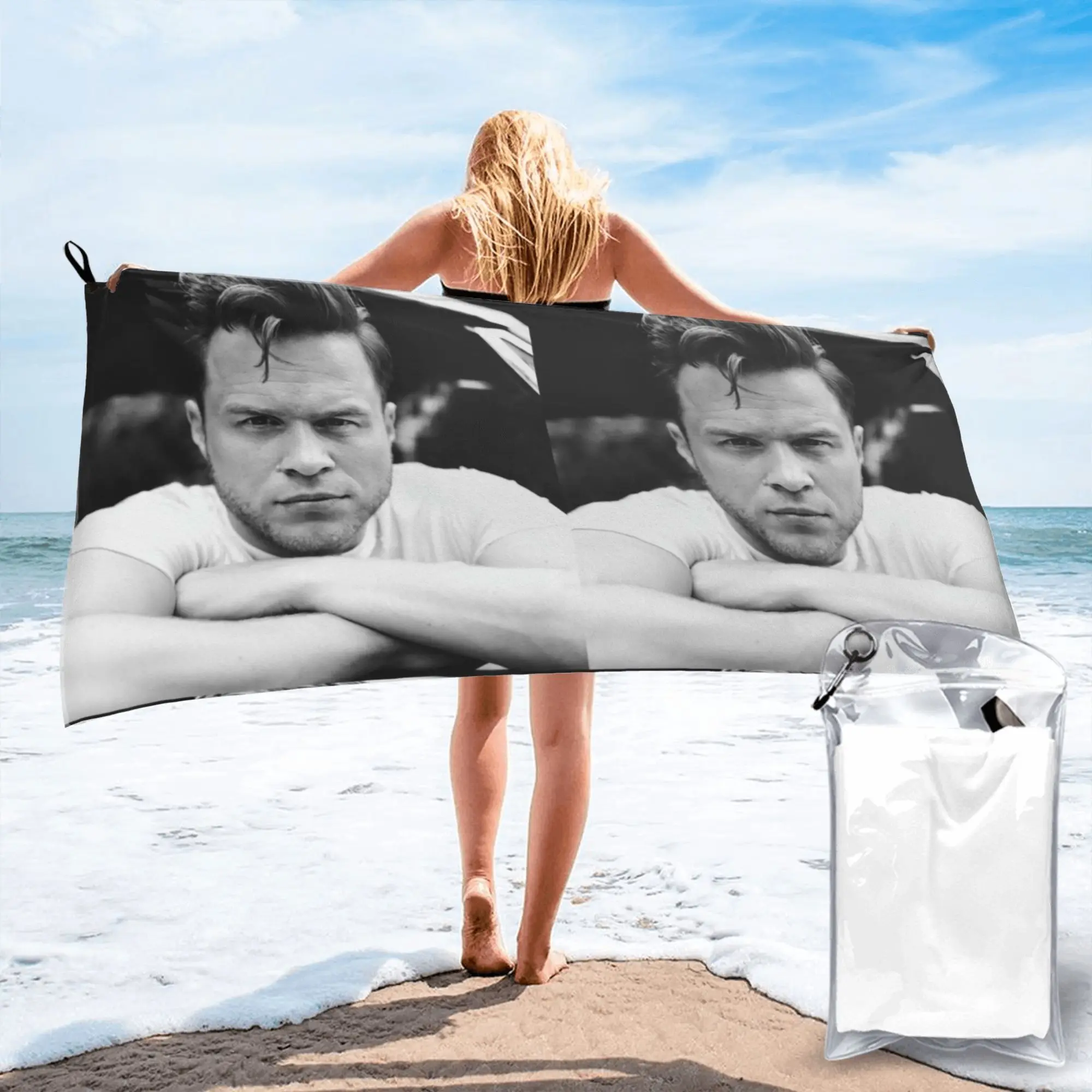 

Пляжное полотенце Olly Murs из мягкой микрофибры, быстросохнущее, впитывающее, для плавания