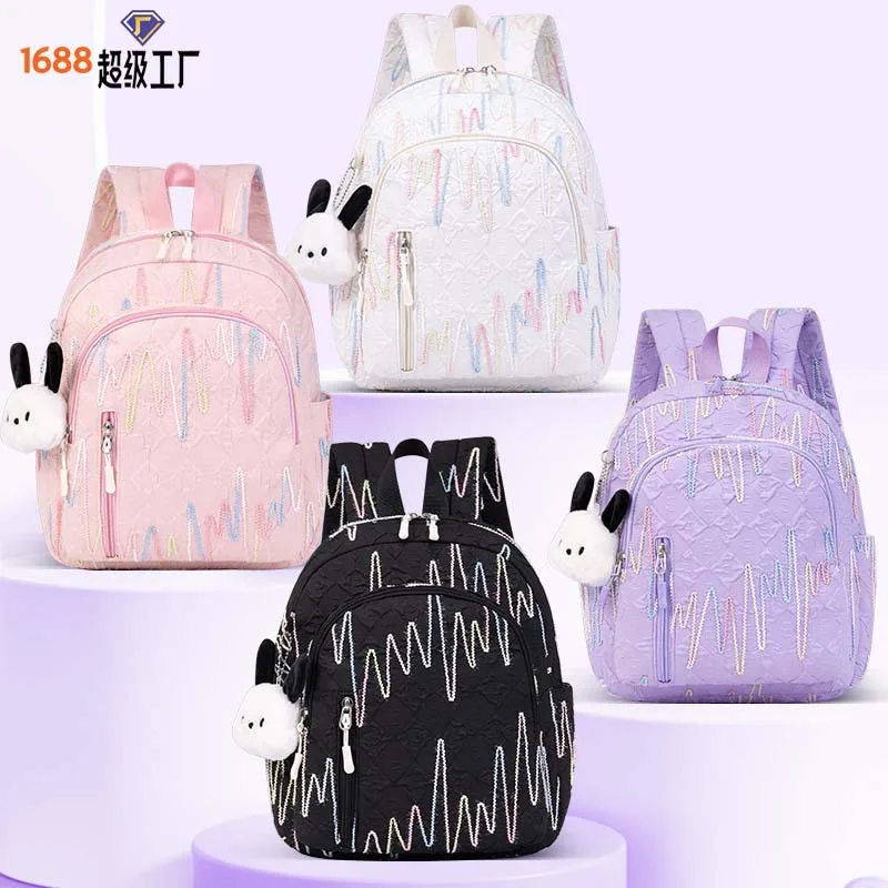 New Girl Model Cute Backpack Travel Schoolbag Girl Backpack Backpack Pvc Oxford Cloth Fresh Sweet Large Capacity Light