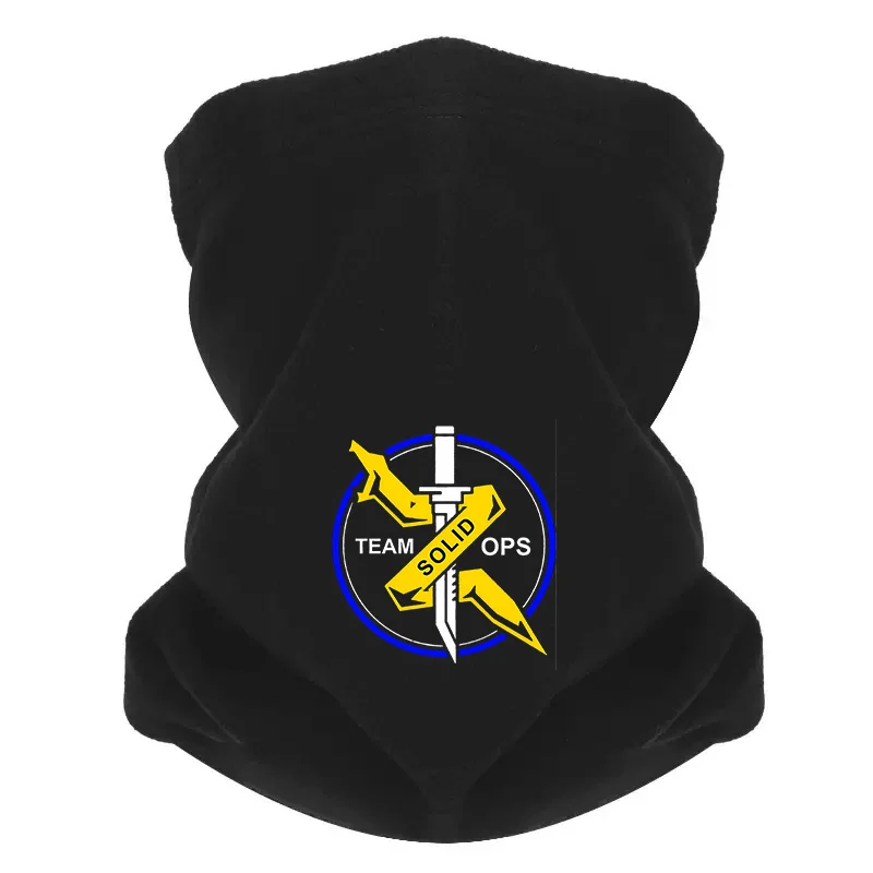 Желтые стрелы, белый меч, черный круг, мужской ветрозащитный шарф, маска, гетры, женская шапка, головной убор, уличный теплый зимний мульт