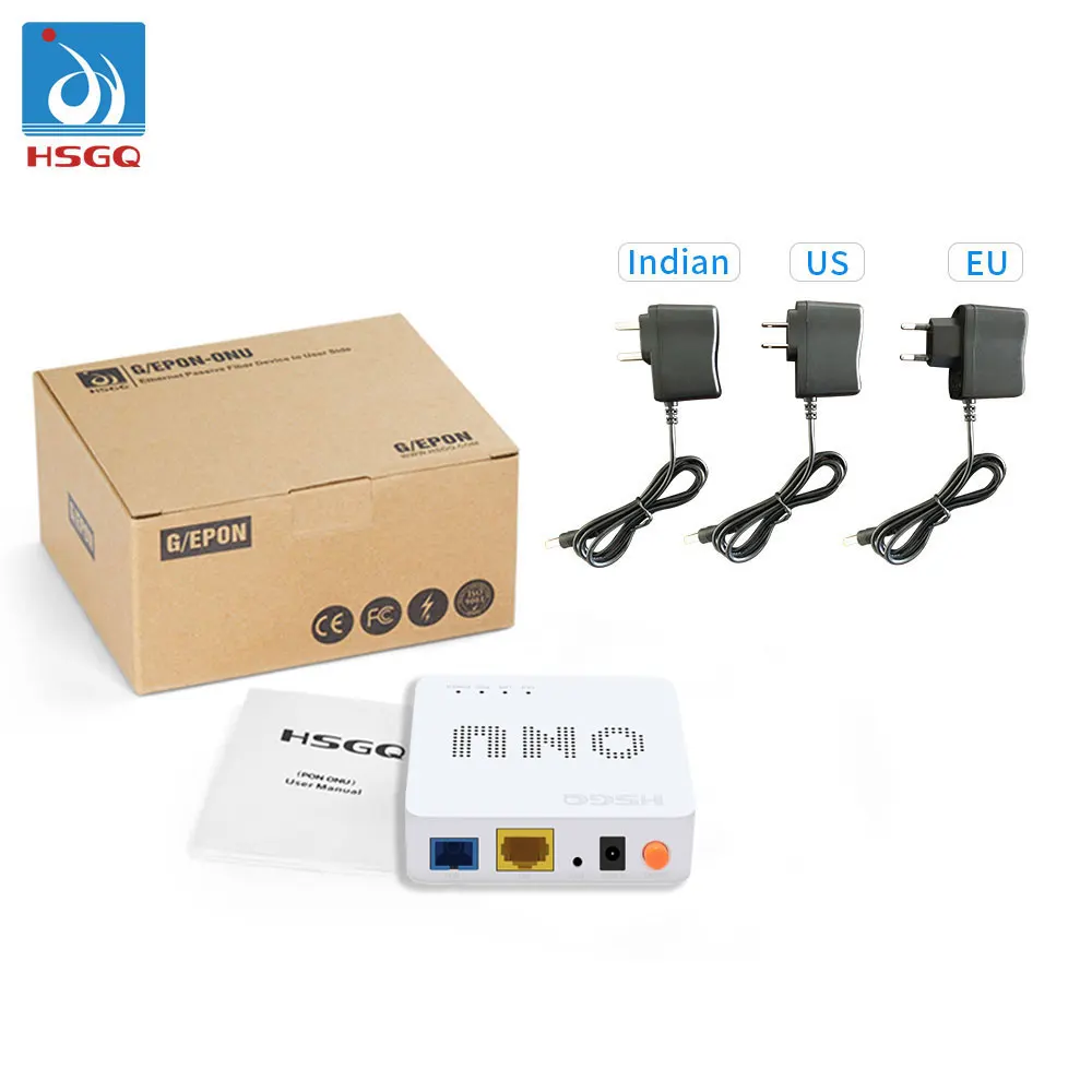 HSGQ Optical Telecom Latest Version GPON XPON ONU ONT Fiber Communication Equipment With Competitive Price
