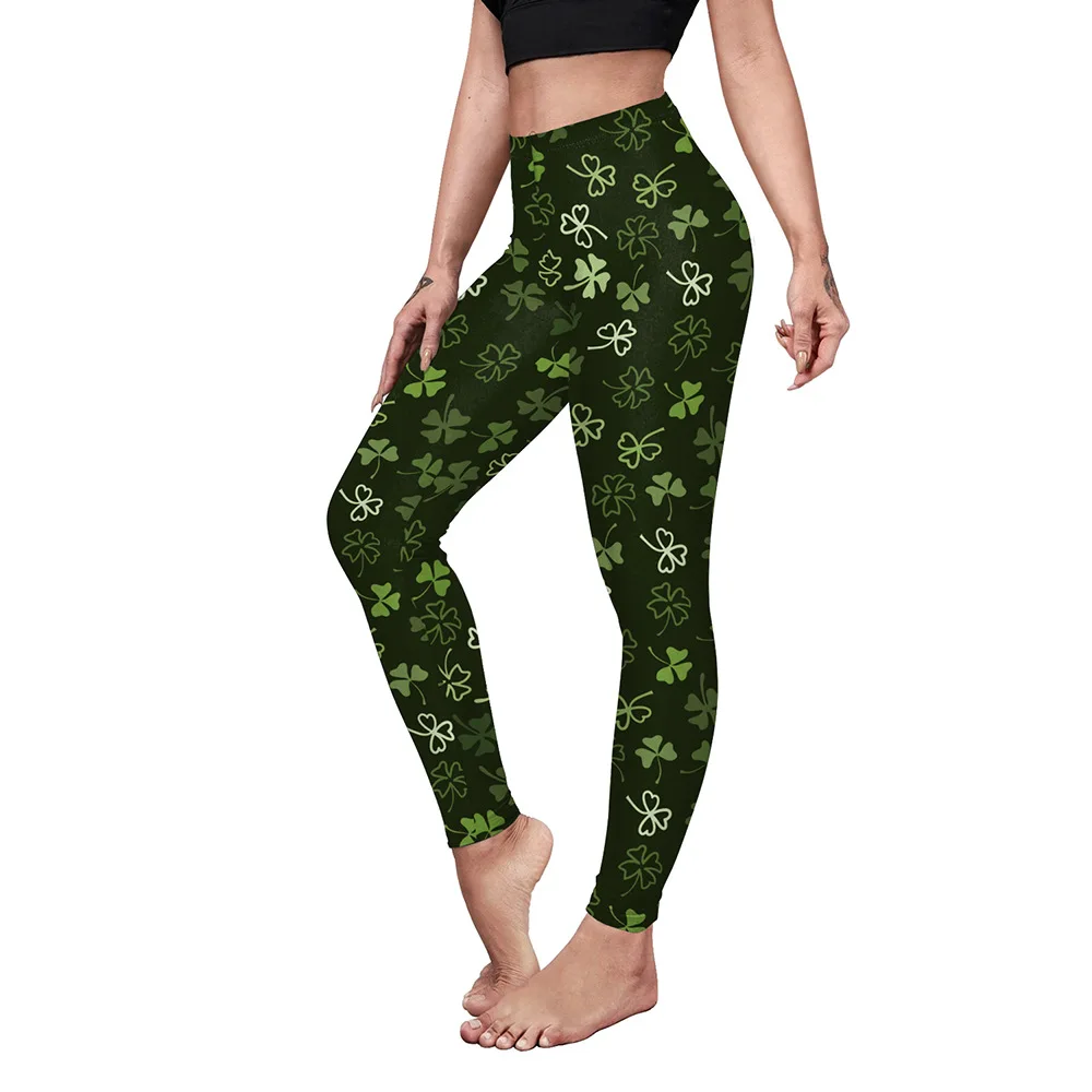 St. Patrick's Day Legging Women Legging Fitness Ankle Pants Sexy Stretch Leggings Irish Festival Party Dress Up Womens Clothing