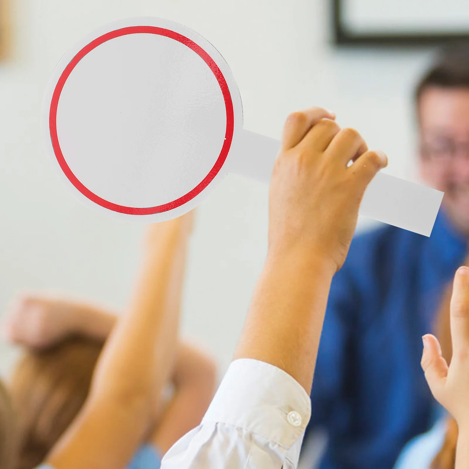 Handheld Whiteboard para votação em sala de aula, pás brancas, placar, espuma, único lado escrever, estudante, 4 pcs