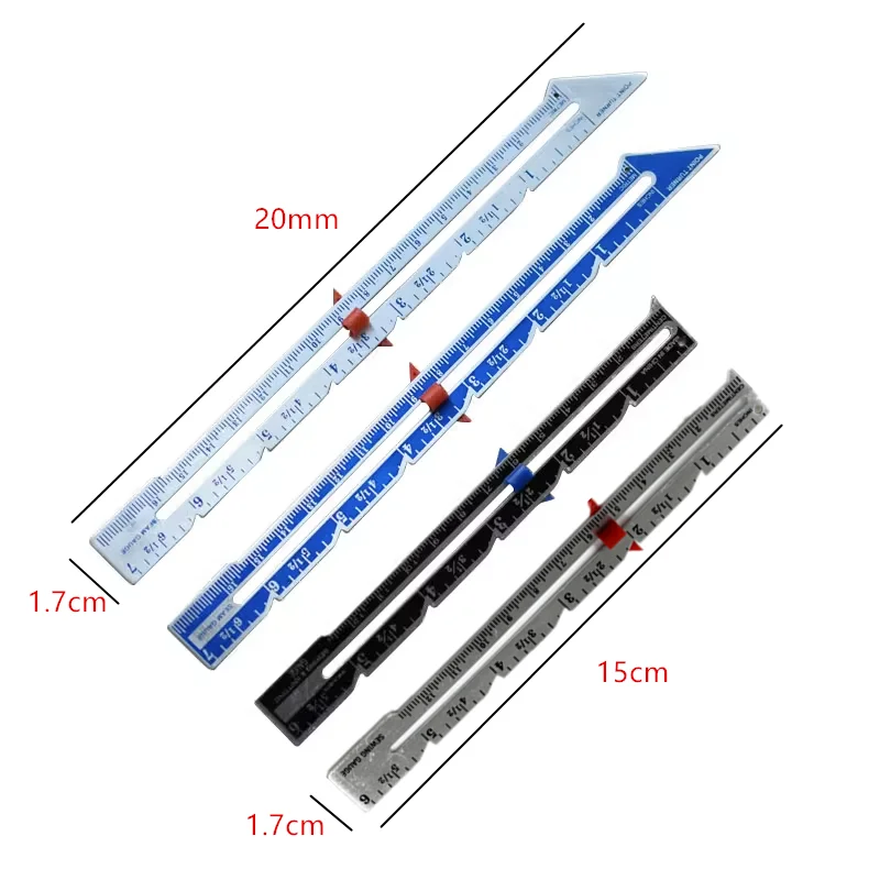 Sewing Tools Seam Measuring Ruler Tailor Allowance Edge Quilting Marking Arbitrary Sliding Guage Aluminum Stitch Accessories