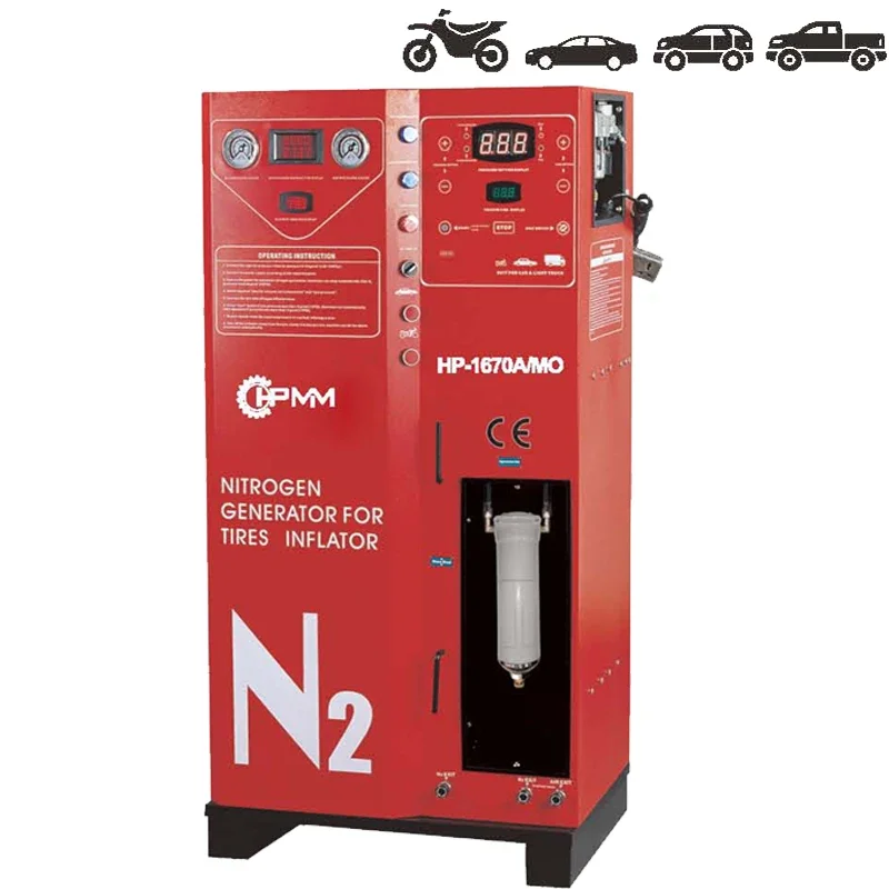 HP-1670A/MO tire nitrogen generator for car filling machine automatic tyre inflator tire inflation station