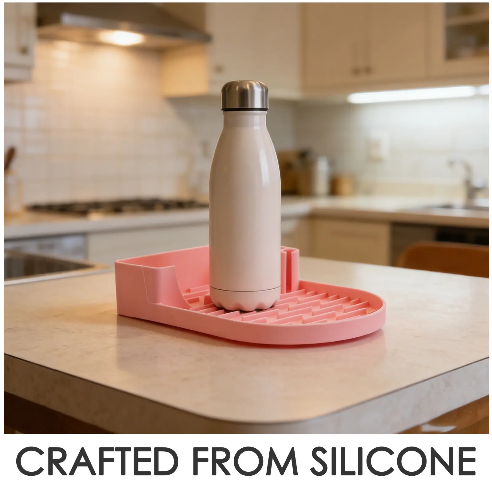 Silicone Bottle Drying Rack for Water Bottles Cups Tumblers Fast Drain Antislip Portable Compact Small Drying Rack for Kitchen - view 4
