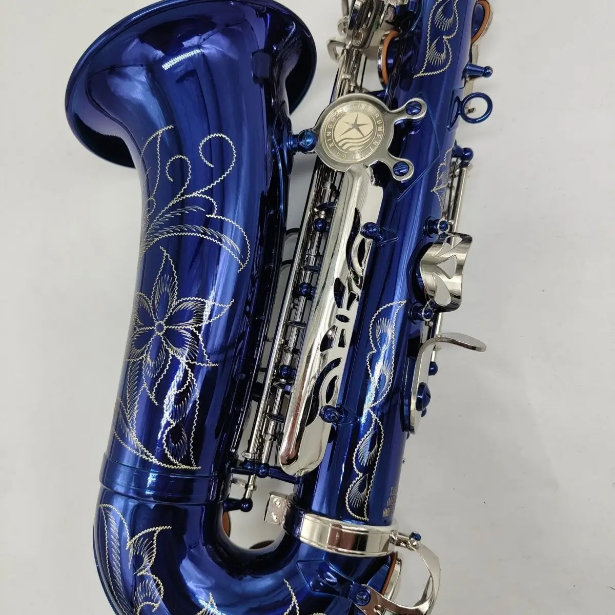 

Good-Xinghai Original Authentic Midrange Saxophone XAS-120 Blue Classic Two tone Midrange Saxophone Special Offer