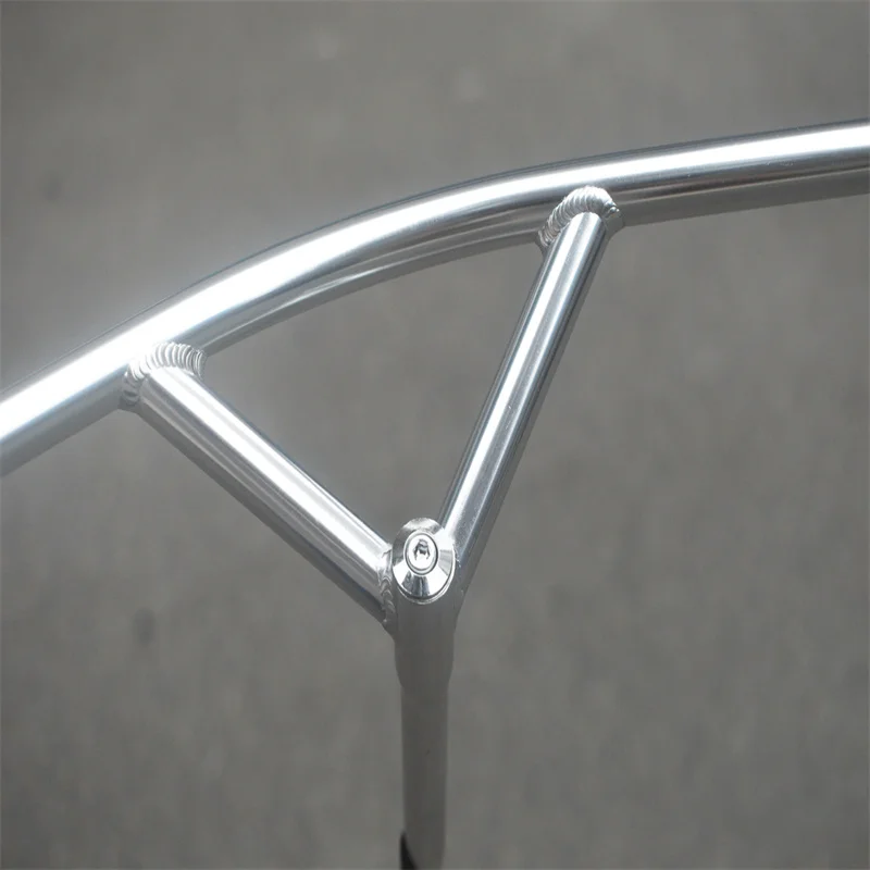 Aluminum Alloy Y-Type Integrated Handlebar For Bicycle, With Teeth, Dead Flywheel, Car For Travel, 22.2Mm, Swivel Handlebar