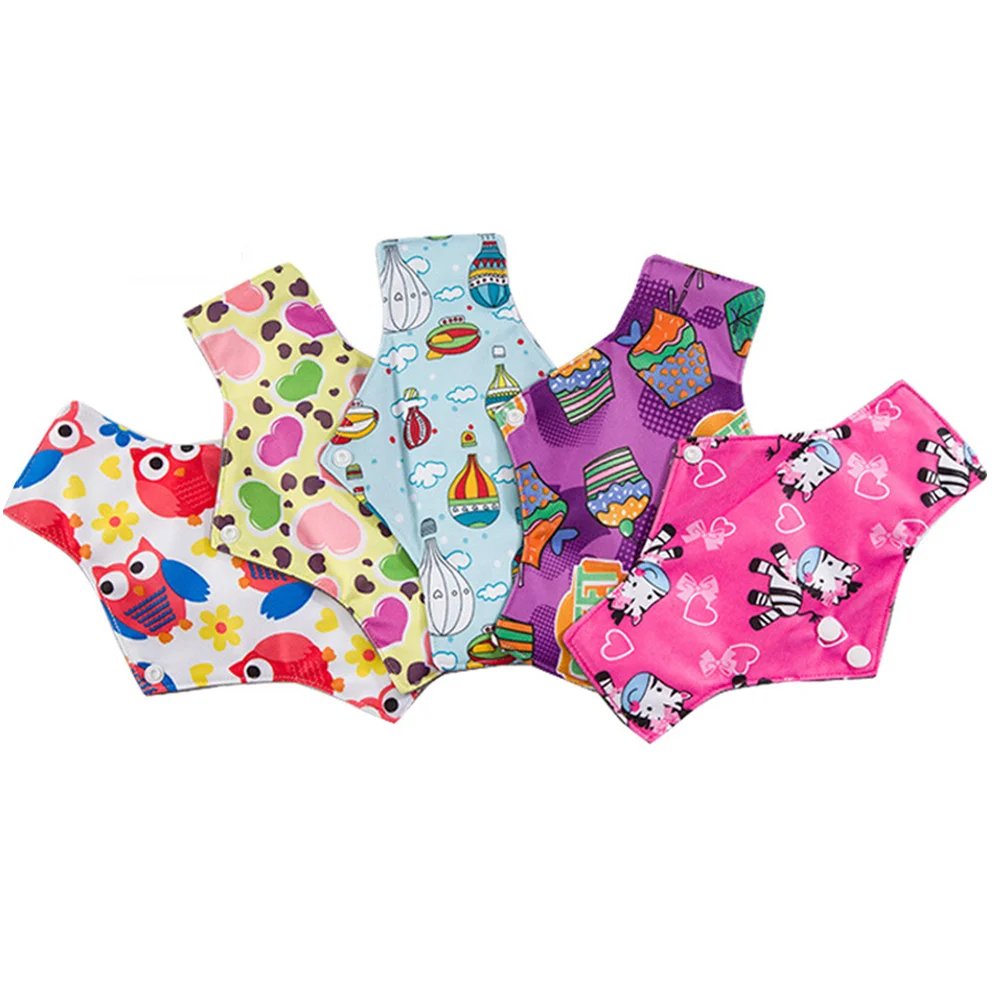 

5 Pcs Sanitary Towels Washable Maternity Cloth Menstrual Pads Mama Mother Portable Reusable