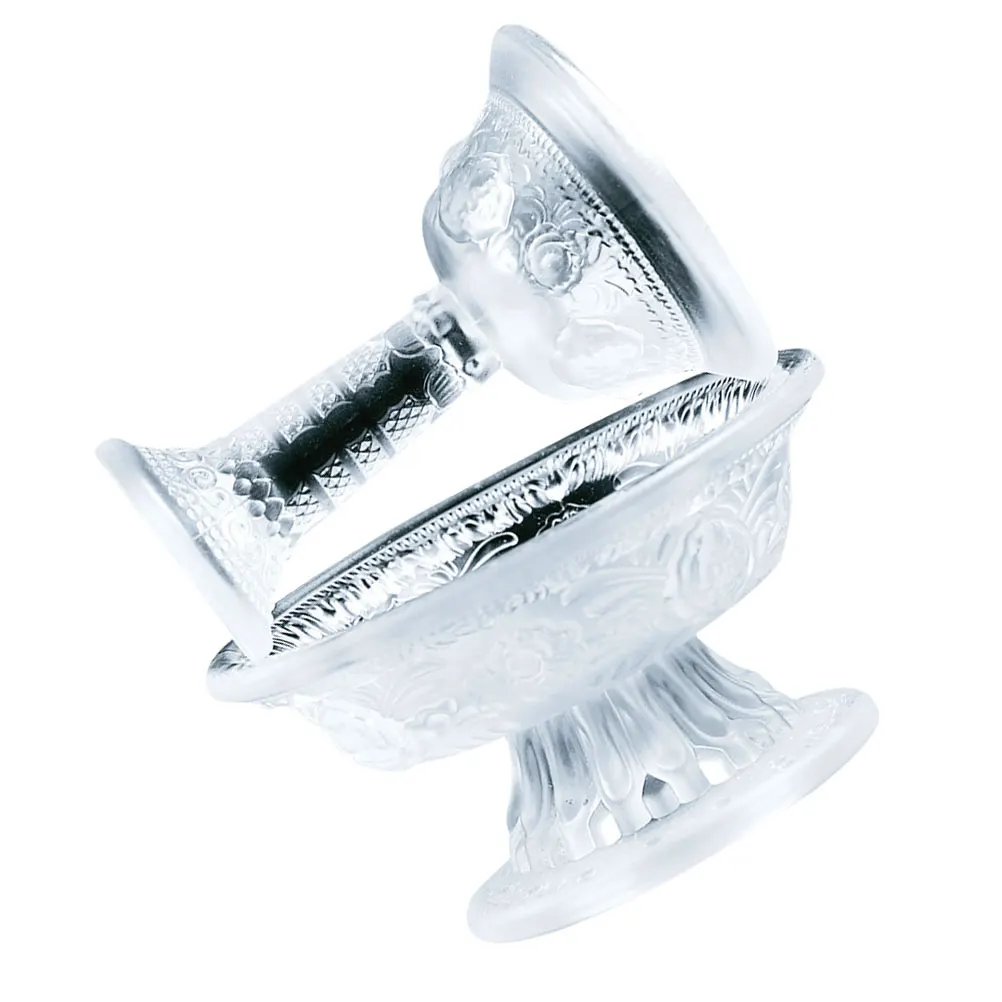 

2Pcs High-Class Glass Buddha Cup Exquisite Polishing Technology Anti-Aging Home Offering Bowl Offering Bowl