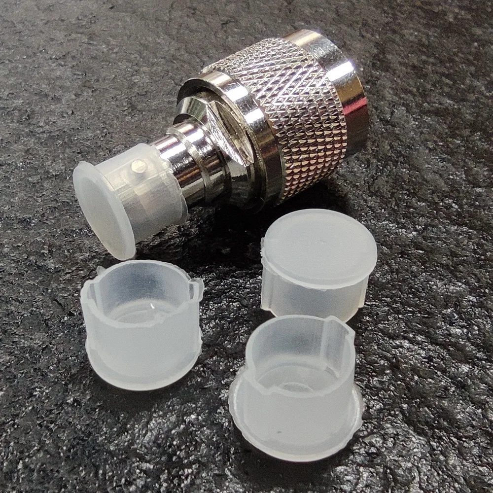 BNC Stecker Schutzhülle Weiß Kunststoff Drahtlose Instrument Ausrüstung Stecker End Kappe Schutzhülle 50 Teile/los – Detail 3