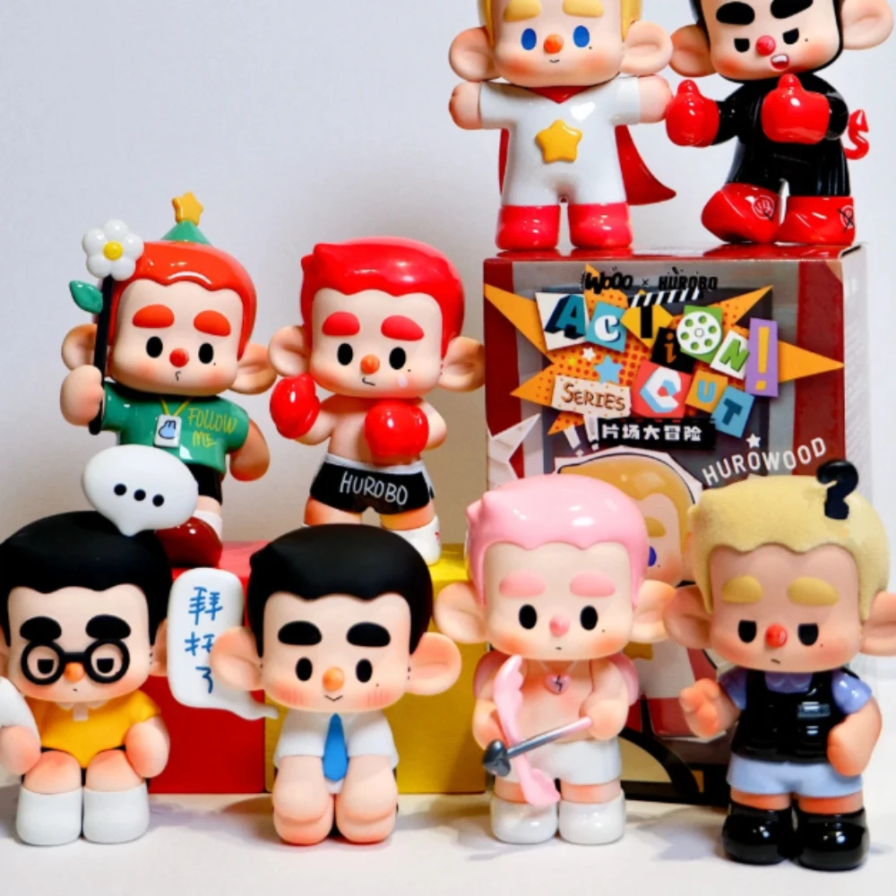 

Hurobo Action Cut Series слепая коробка Mystery Box милый мальчик фигурка аниме кукла настольный орнамент сумка-сюрприз коллекционная модель