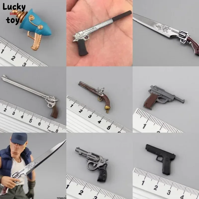 M1911 1/12 Scale Soldier Mini Revolver Desert Pvc Pistol Weapon Gun Model for 6'' Male/Female Action Figure Accessories