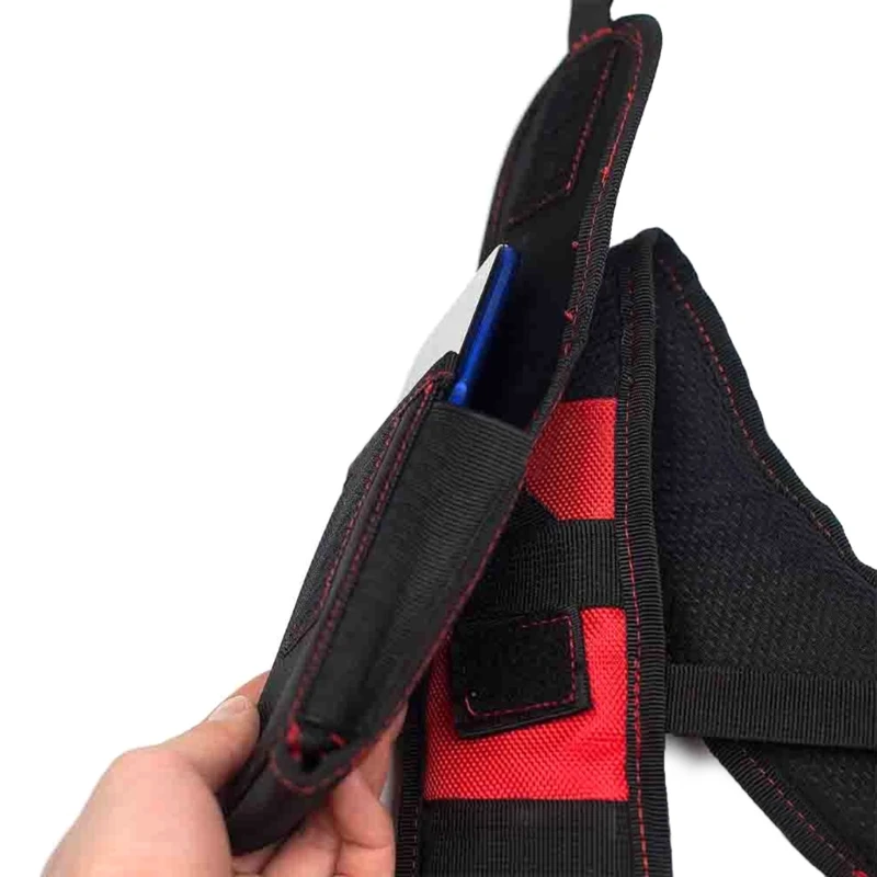 Suspensórios cinto para ferramentas trabalho pesado conjunto bolso para unhas suporte lombar ajustável