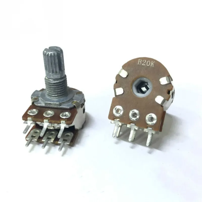 16 type B20K Dual rotary stepping power amplifier active audio front level volume adjustment potentiometer