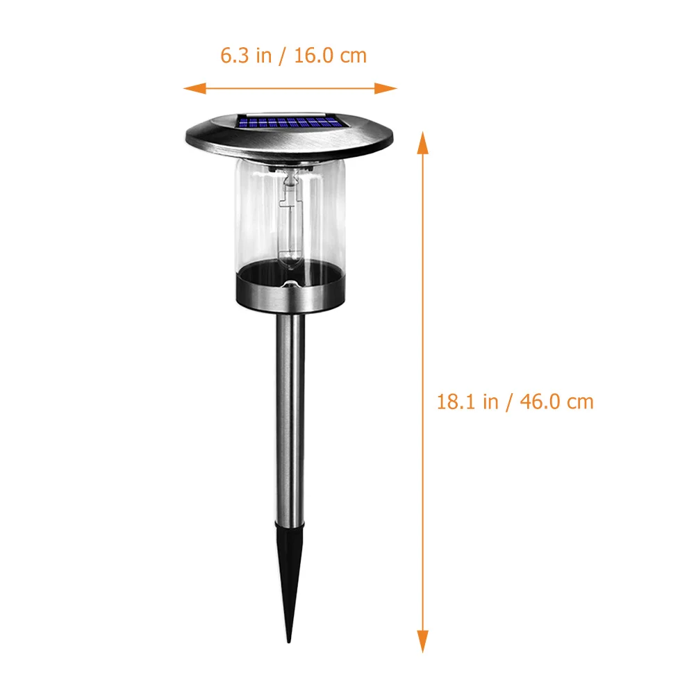 أضواء مسار الطاقة الشمسية في الهواء الطلق حديقة مصباح ديكور بولي كلوريد الفينيل الظل الفولاذ المقاوم للصدأ القطب مقاومة الطقس أضواء ساحة حياة طويلة #4