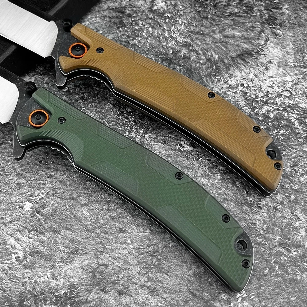 صلابة عالية التكتيكية سكين للفرد D2 شفرة التخييم في الهواء الطلق البرية مغامرة المحمولة سكين صيد G10 مقبض EDC سكين