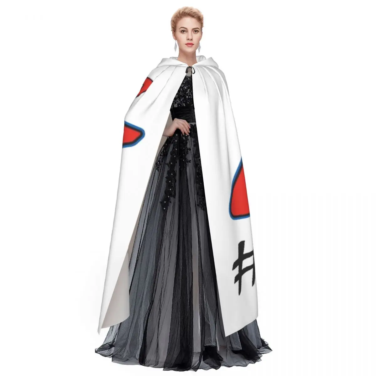 Pecco Bagnaia 63 Go Free عباءة طويلة بقلنسوة ساحرة القرون الوسطى زي تنكري كيب الهالوين مصاص دماء الكبار للجنسين