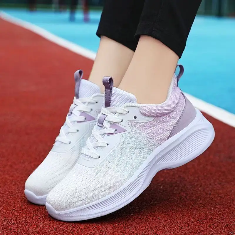 

Breathable women running shoes Spring plus-size running shoes Lightweight shock-absorbing Sneakers Soft-soled mesh casual shoes