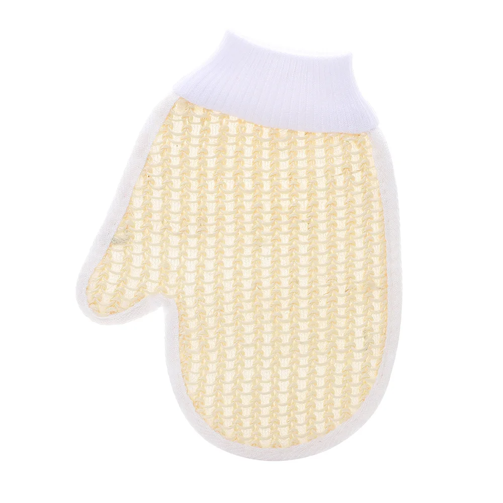 

Loofah Bath Towel Exfoliator Mud Remover Double Layer Cloth Back Scrubber Glove Household Cleansing Tool Bathroom Supply