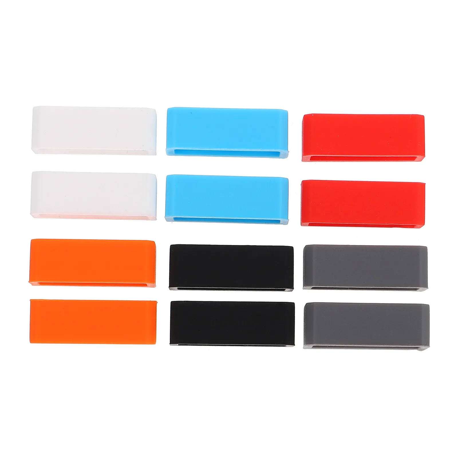 12Pcs Silicone Watch Band Holder Retainer Loop Replacement Fastener Secure Watch Supplies Replacement Band Keeper