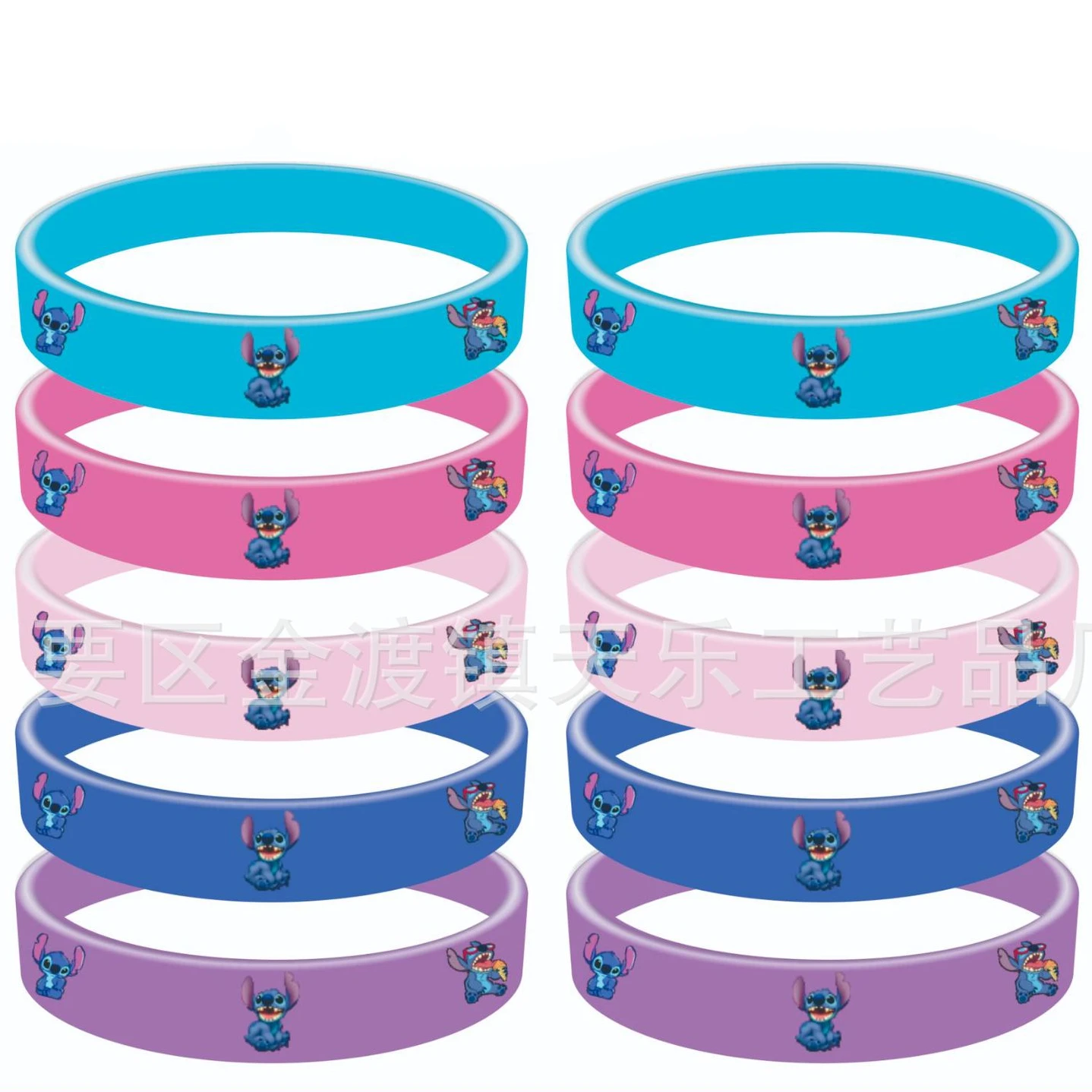 

1/6pcs Disney Stitch Silicone Bracelet Anime Stitch Kids Kawaii Figure Toys Bracelet Children's Wristband Birthday Gifts