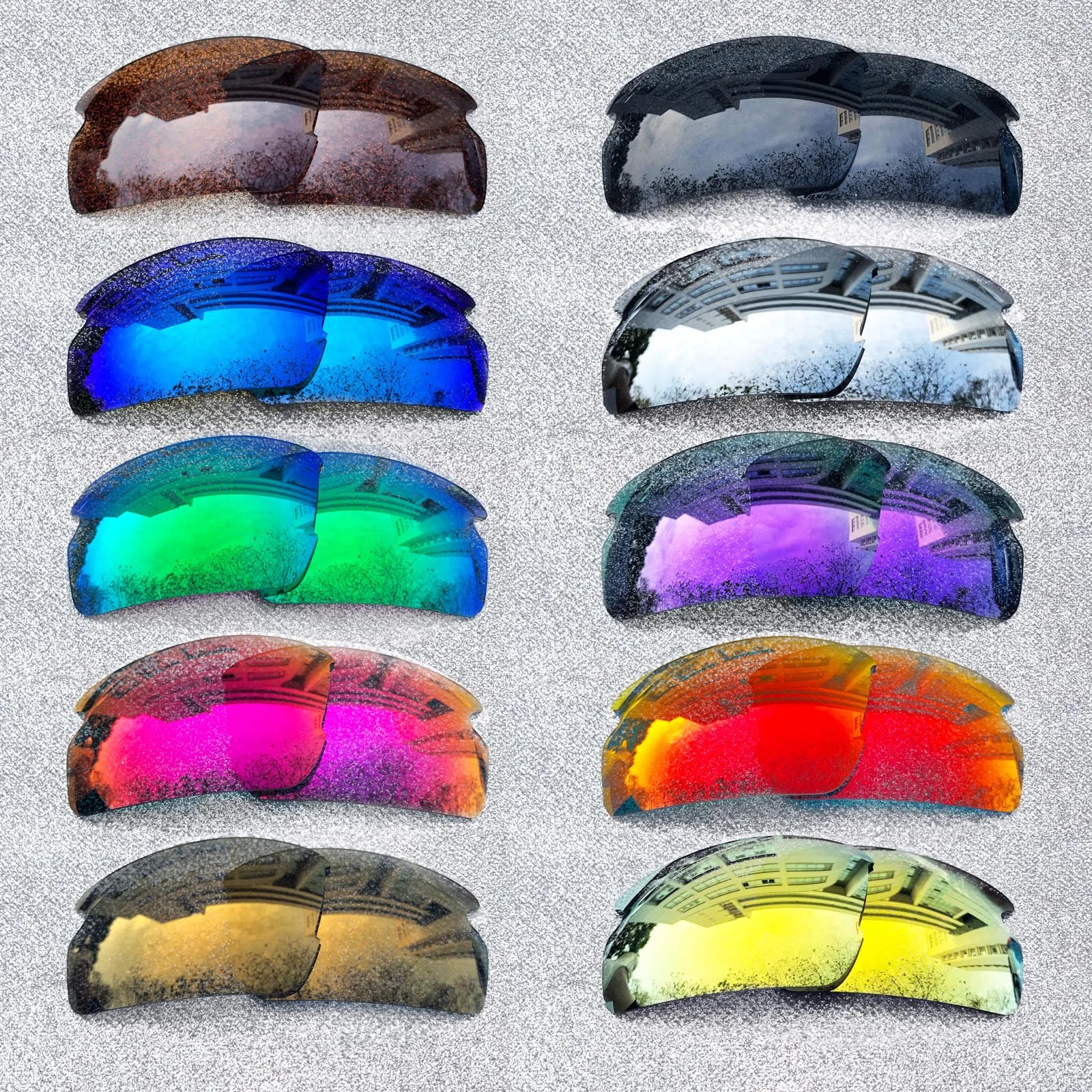 HDTAC Polarized Replacement Lenses For-Oakley Flak 2.0 Asian Fit OO9271 Sunglasses Multicolor Options