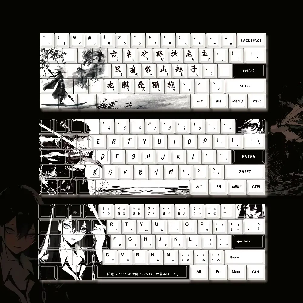 132 Key Splicing Secondary Keycap Cherry Personality for Mx Switch Mechanical Keyboard Gaming Keyboard